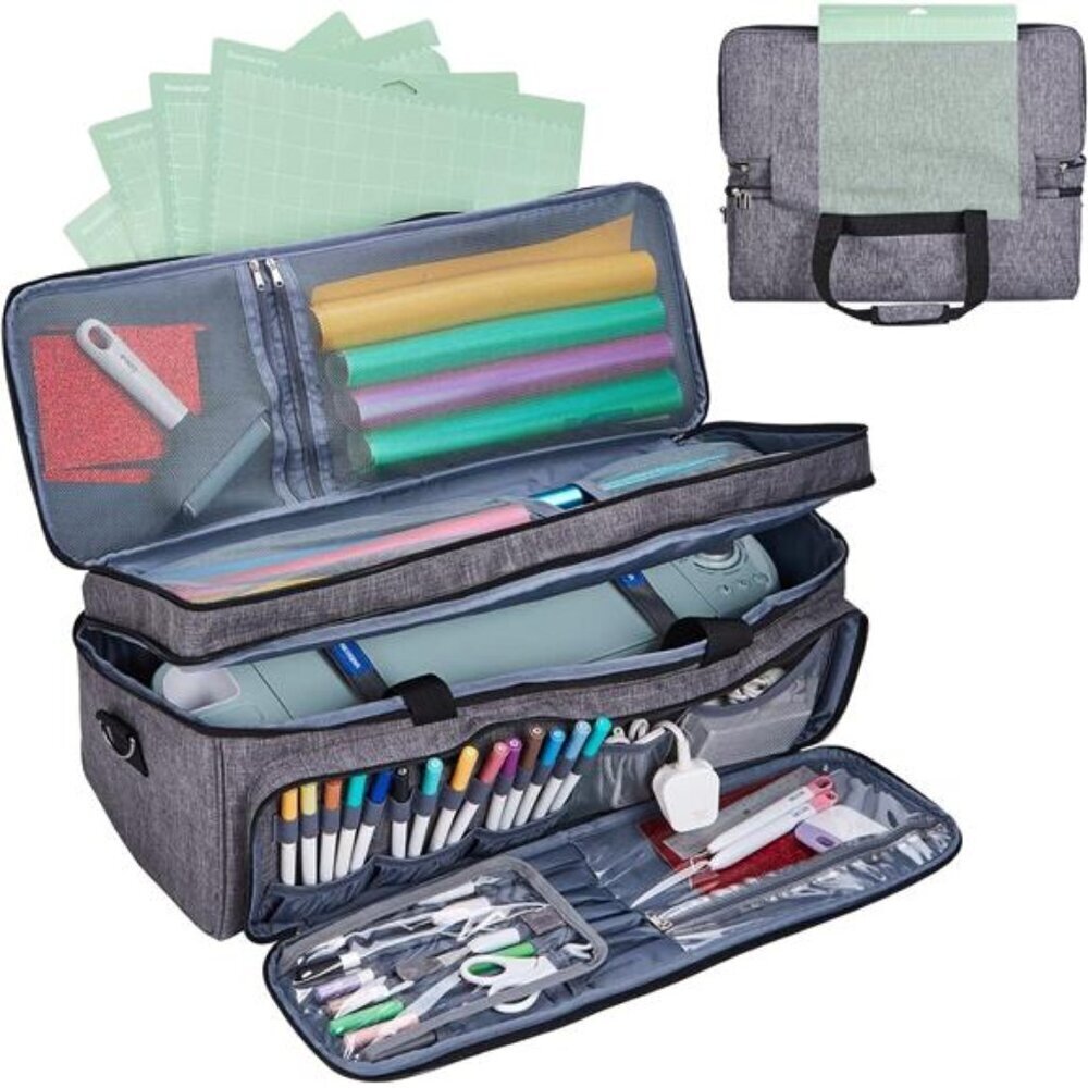 Cricut Maker 3 Carrying Case with Mat Pocket Double Layer